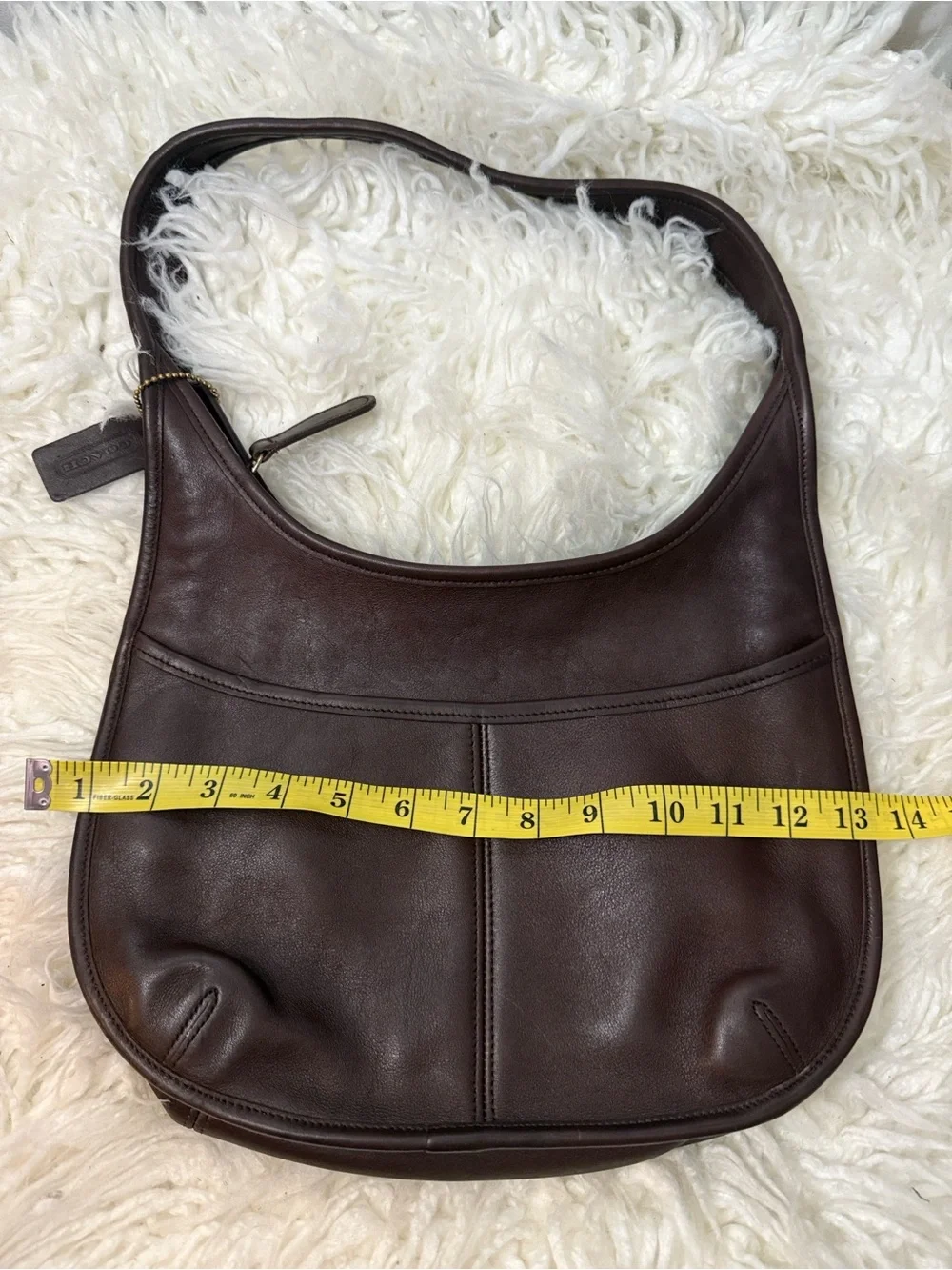 Coach Ergo 9033 Brown Leather Hobo Shoulder Bag